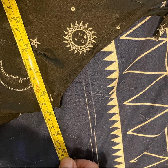 Skinny Dip London ASOS Celestial Sun and Moon tie strap black slip dress Size 6 - Picture 12 of 13